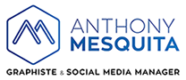 Logo Anthony Mesquita - Graphiste, social manager et community manager